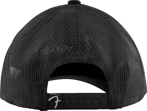 Genuine Fender Snap Back Pick Holder Hat, Black, One Size