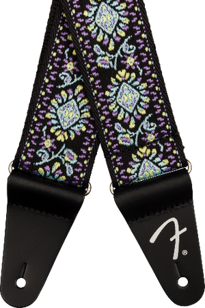 Genuine Fender 2" Pasadena Woven Guitar Strap, Blue Lotus