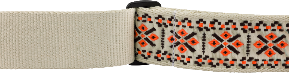 Genuine Fender 2"  Pasadena Woven Guitar Strap, Lattice Orange