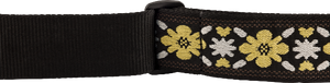 Genuine Fender 2" Pasadena Woven Guitar Strap, Yellow Clover