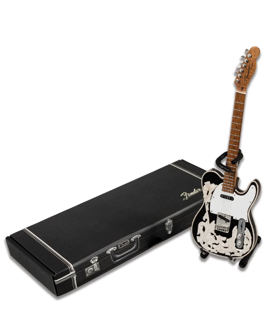 AXE HEAVEN Waylon Jennings Tribute Fender Telecaster Miniature Guitar Gift