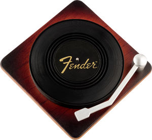 Genuine Fender Sunburst Turntable Coaster Set Gift, 6-Pack