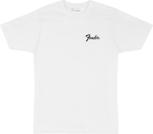 Genuine Fender Guitars Transition Logo Tee Shirt, White, XX-Large (XXL)