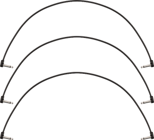 Fender Blockchain 24" Pedal Patch Cables, 3-pack, Angle/Angle