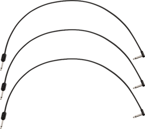 Fender Blockchain 24" Pedal Patch Cables, 3-pack, Straight/Angle