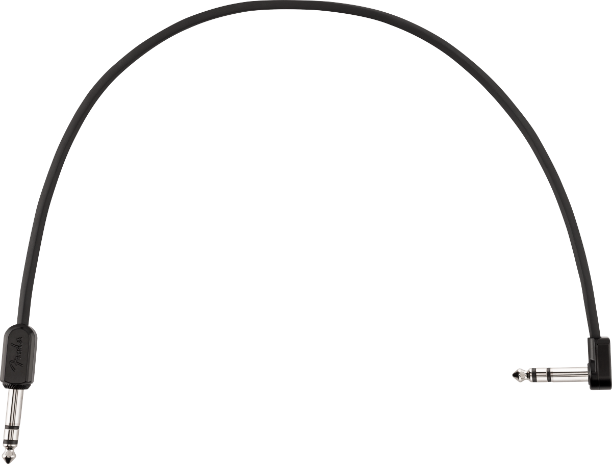 Fender Blockchain 16" Patch Cable, Stereo TRS, Straight/Angle