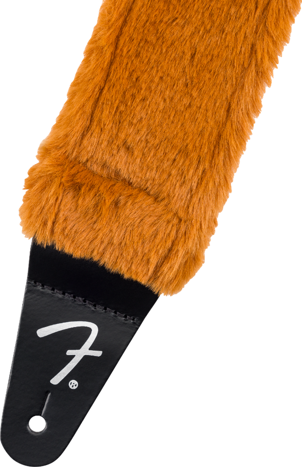Genuine Fender Poodle Plush Guitar Strap - RUST