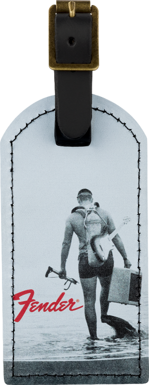 Genuine Fender Guitars Vintage Ad Luggage/Suitcase Tag, Scuba Diver
