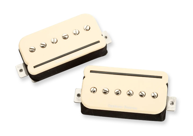 Seymour Duncan SHPR P-Rails Humbucker Pickup Set, Cream