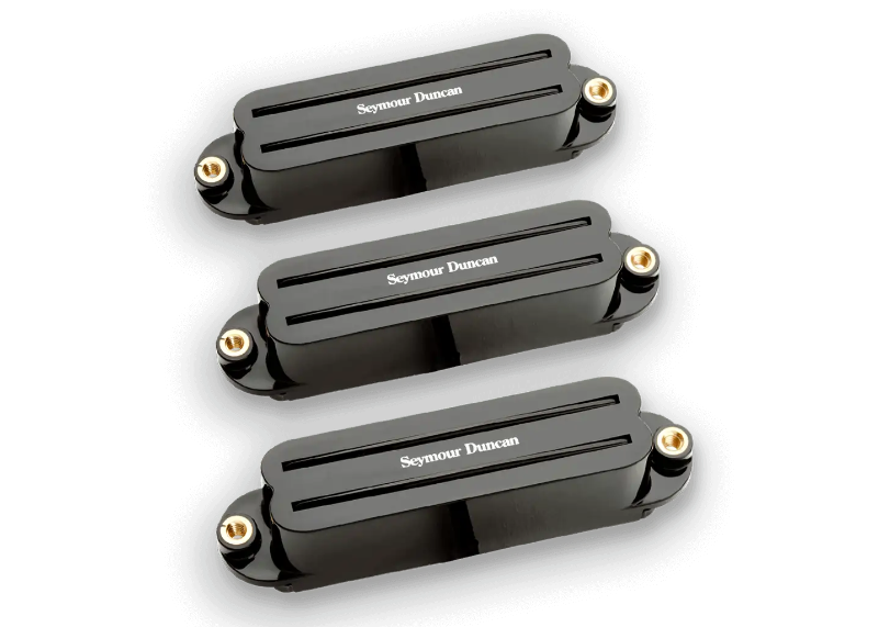 Seymour Duncan Hot Rails Stratocaster Pickup Set, Black