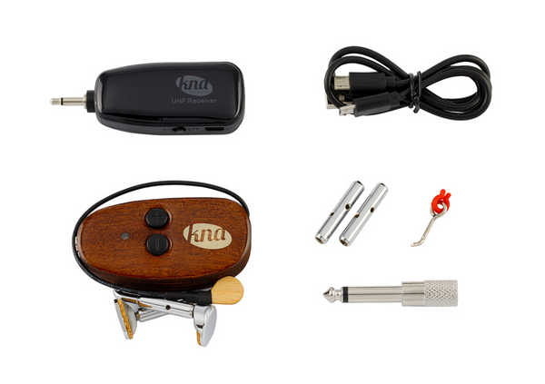 KNA Pickups VV-Wi WIRELESS Piezo Pickup with Volume Control for Violin & Viola
