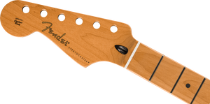 Fender LEFT-HANDED Satin Roasted Maple Strat Neck, 22 Jumbo, 12", Flat Oval