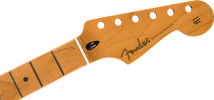 Fender Satin Roasted Maple Strat/Stratocaster Neck, 22 Jumbo, 12", Flat Oval