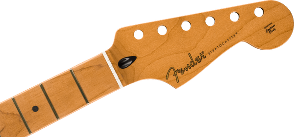 Fender Satin Roasted Maple Strat/Stratocaster Neck, 22 Jumbo, 12", Flat Oval