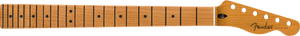 Fender Satin Roasted Maple Tele/Telecaster Neck, 22 Jumbo, 12", Flat Oval