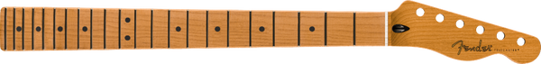 Fender Satin Roasted Maple Tele/Telecaster Neck, 22 Jumbo, 12", Flat Oval