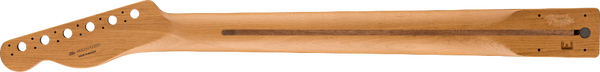 Fender Satin Roasted Maple Tele/Telecaster Neck, 22 Jumbo, 12", Flat Oval