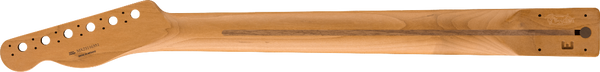 Fender Satin Roasted Maple Rosewood Tele Neck, 22 Jumbo Frets, 12", Flat Oval