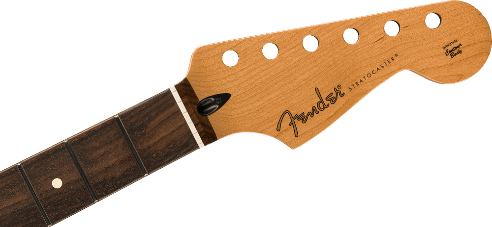 Fender Satin Roasted Maple Rosewood Strat Neck, 22 Jumbo Frets, 12", Flat Oval