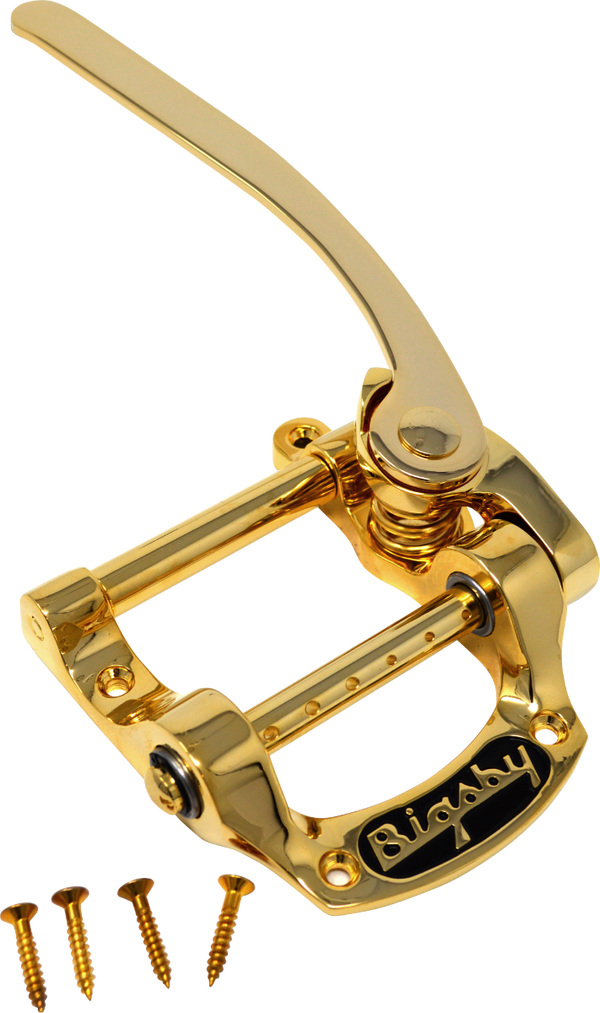 Bigsby B5 Vibrato Tailpiece, String-Thru, Gold, 180-4952-547