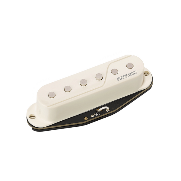 Fishman Fluence 6-String Single Width Pickup, White, PRF-SSS-BA1
