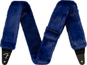 Genuine Fender Poodle Plush Guitar Strap - BLUE, 099-0642-027