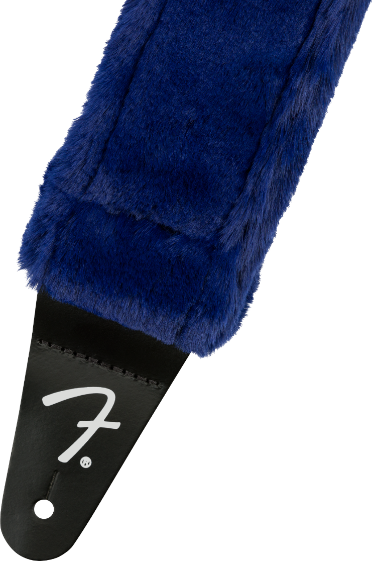 Genuine Fender Poodle Plush Guitar Strap - BLUE, 099-0642-027