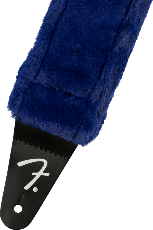 Genuine Fender Poodle Plush Guitar Strap - BLUE, 099-0642-027