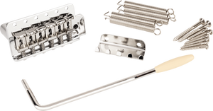 Genuine Fender Vintage/Narrow Strat Tremolo Bridge Set, Chrome - 099-2070-000