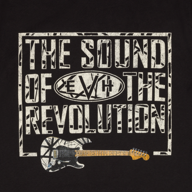 EVH Eddie Van Halen Guitar Revolution T-Shirt, Black, S (Small)