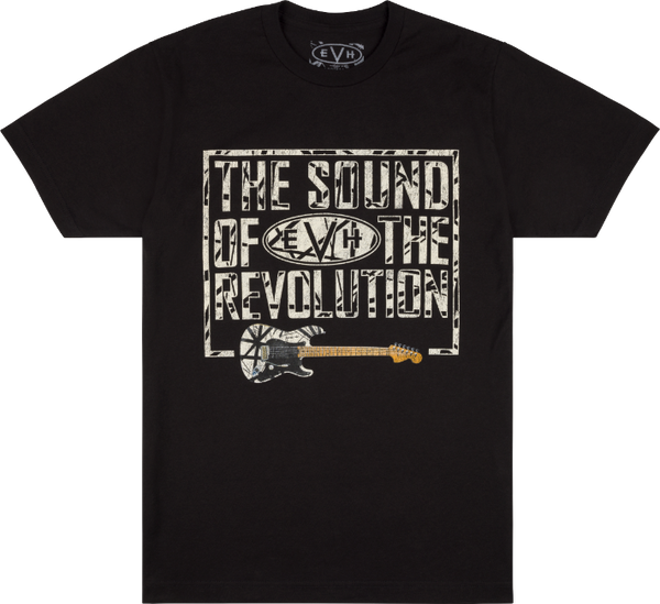 EVH Eddie Van Halen Guitar Revolution T-Shirt, Black, XL (EXTRA LARGE)