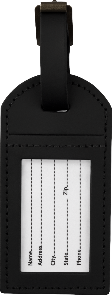 Genuine Fender Guitars Vintage Ad Luggage/Suitcase Tag, Motorcycle Rider