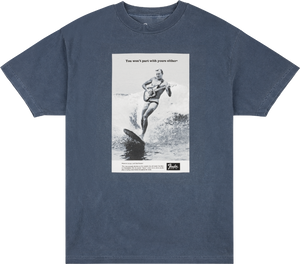 Genuine Fender Guitars Vintage Ad Surfer Tee, Ocean, M, Medium