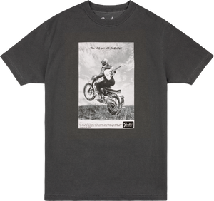 Genuine Fender Guitars Vintage Ad Biker Tee, Graphite, L, Large
