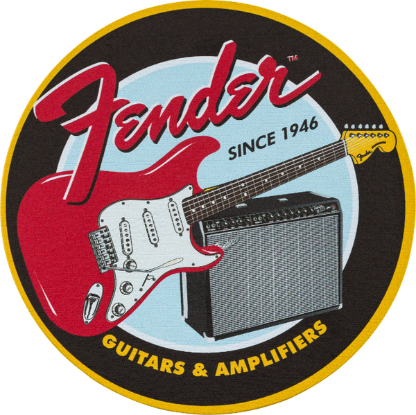 Genuine Fender 1946 Guitars & Amps Coaster Set Gift, 4-Pack