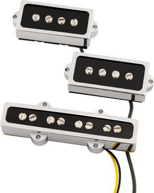 Genuine Fender American Cobalt Chrome P/J Bass Pickup Set, 099-2377-000