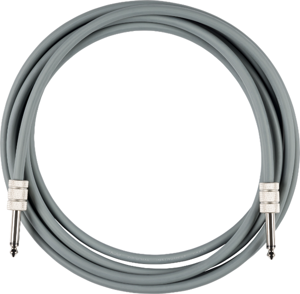 Genuine Fender 70th Anniversary Guitar/Bass Instrument Cable, Gray, 10'