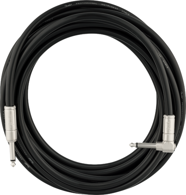 Fender Professional Series Kill Switch Guitar Cable, Straight/Angle, 18.6'