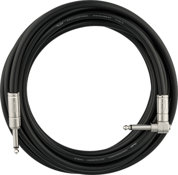 Fender Professional Series Kill Switch Guitar Cable, Straight/Angle, 15'