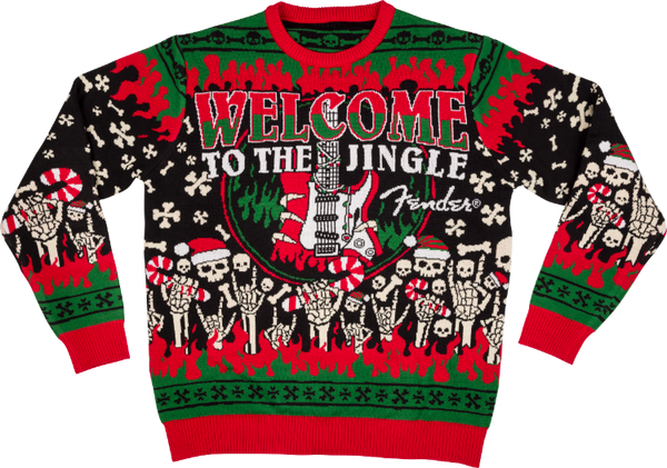 Fender Guitars "Welcome to the Jingle" Ugly Christmas Sweater, L, Large
