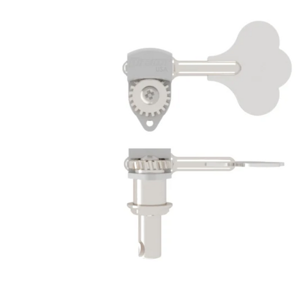 Hipshot 20670C Single Clover Key Ultralite Bass Tuning Key 3/8", Chrome