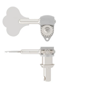 Hipshot 20670CT Single Clover Key Treble Side Ultralite Bass Tuning Key 3/8"- Chrome