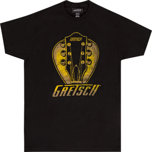 Gretsch Guitars Headstock Pick T-Shirt, Black, XX-Large 2(XL)