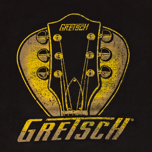 Gretsch Guitars Headstock Pick T-Shirt, Black, Small (S)