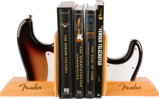 Genuine Fender Strat/Stratocaster Body Bookends Gift, Sunburst