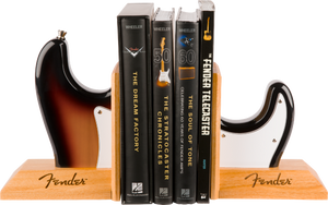 Genuine Fender Strat/Stratocaster Body Bookends Gift, Sunburst