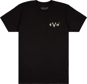 EVH Eddie Van Halen Guitar 5150 Iconic T-Shirt, Black, S (Small)