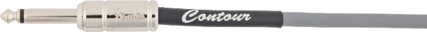 Fender Contour Series Guitar/Instrument Cable, Straight, 18.6' ft, Inca Silver
