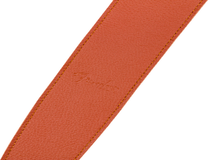 Genuine Fender Limited Edition Leather Guitar Strap, Tangerine, 099-0649-017