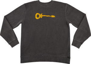 Charvel Guitars Logo Sweatshirt, Gray/Yellow, Small (S)